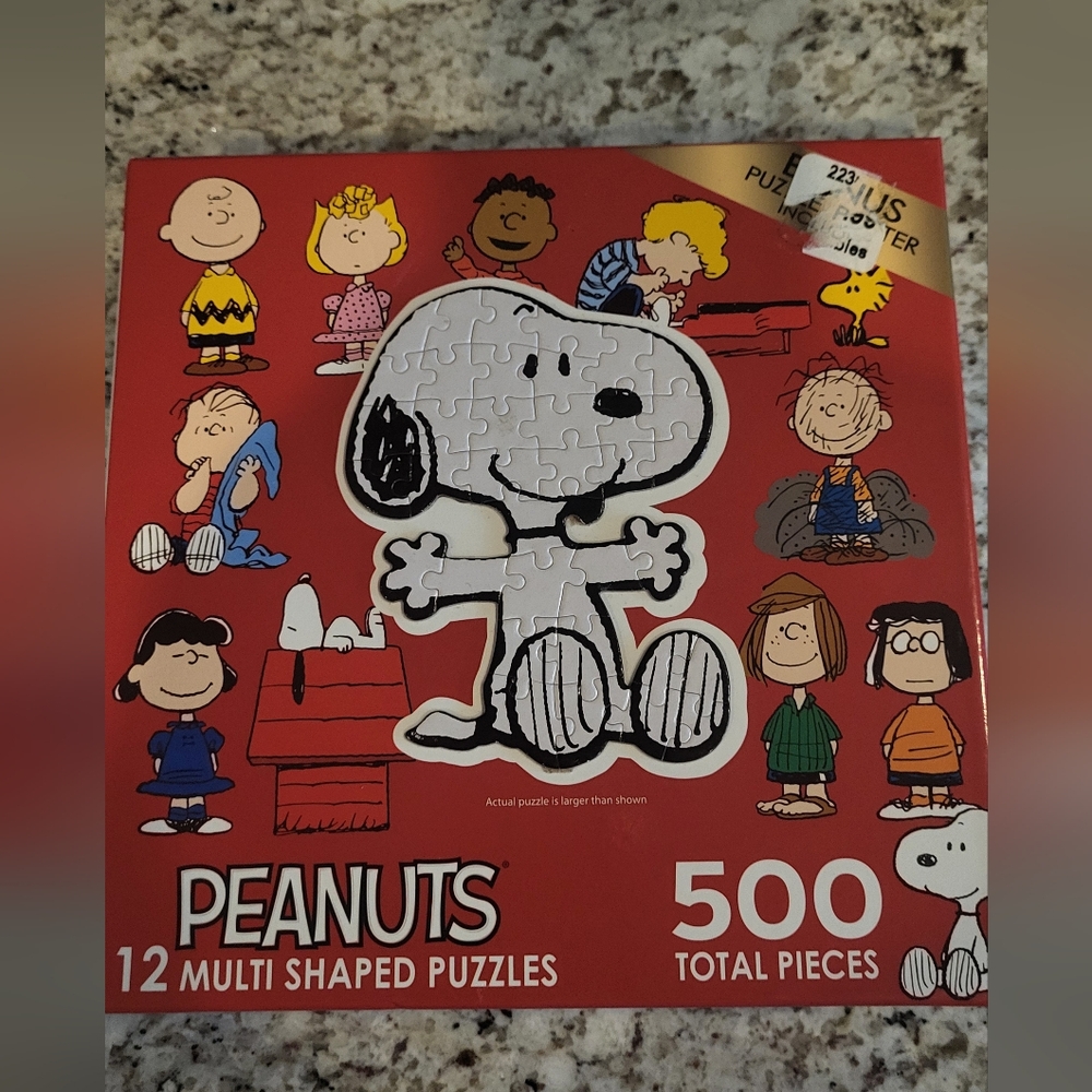 NEW Peanuts Multi Shape Puzzles.
